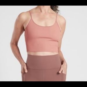 Athleta Karma Twist Back Crop Tank